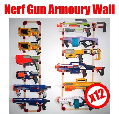 Buy Nerf Armoury Elite Wall Rack Holder Hanger - Elite Armoury Storage Nurf Elite • 49.95£