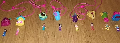 Buy Polly Pocket Jewellery Bundle Of 8 Tiny Takeaways Necklaces / Rings Dolls • 19.99£