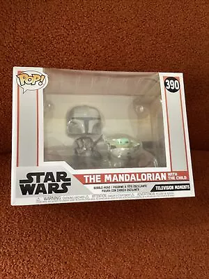 Buy Funko Pop Star Wars TV Moments | The Mandalorian With The Child Grogu #390 • 14.99£