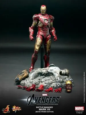 Buy Hot Toys Mms 196 The Avengers – Iron Man Mark Vii (battle Damaged Version) - New • 424.99£