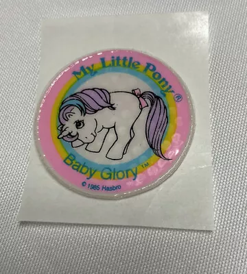 Buy Vintage G1 My Little Pony Baby Glory PUFFY STICKER Hasbro 1985 • 10.42£