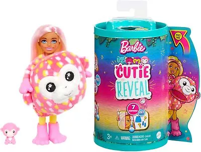 Buy Barbie Small Dolls And Accessories, Cutie Reveal Chelsea Doll With Monkey Plush • 21.38£
