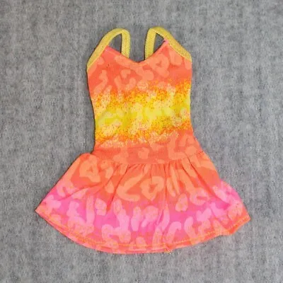 Buy Vintage 1990s BARBIE MATTEL Doll Pink Orange Yellow Tie-Dye Summer Dress Only • 10.19£