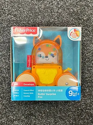 Buy Fisher Price Rollin' Surprise Fox Wooden Toy (9 Months+) NEW • 5.99£