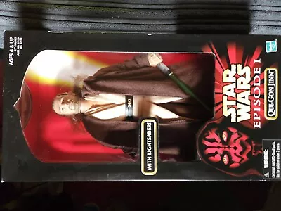 Buy Star Wars Action Collection Figure 12 Inch 1998 Hasbro , Qui-Gon Jinn • 20£