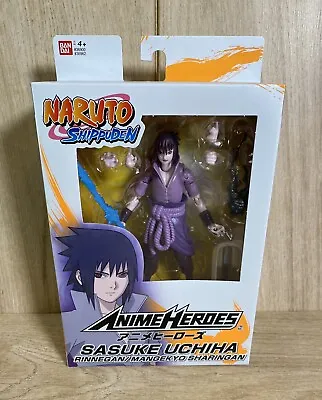Buy Anime Heroes Naruto Shippuden Sasuke Uchiha Bandai Action Figure - Brand New • 24.95£
