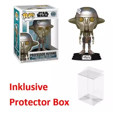 Buy FUNKO POP Star Wars #652 Professor Huyang Bobble-Head NEW Sealed + Protector Box • 10.26£