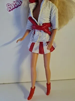Buy Barbie Mattel Skirt White Red Jacket Jacket Vintage White Clothes  • 9.25£