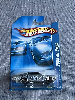 Buy 2008 Hot Wheels All Stars ‘65 Chevy Impala #058/196 Long Card Silver • 3.50£