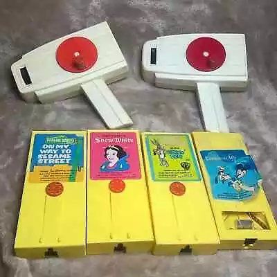 Buy Vintage Fisher Price Movie Viewer And Four Cartridges 1970's Bugs Bunny.. • 52.10£