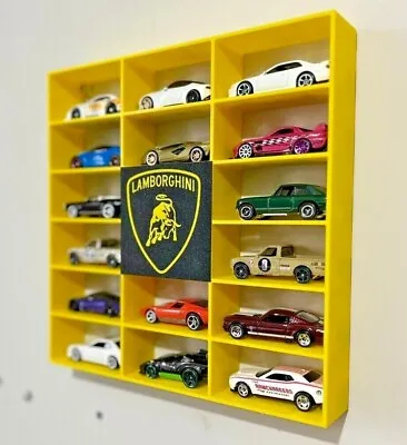 Buy LAMBORGHINI Hot Wheels 1:64 7-16 Car Matchbox Wall Display Shelf Toy Storage • 19.95£