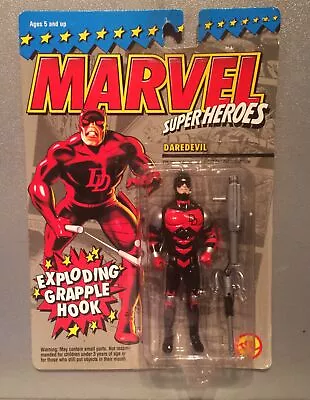 Buy 1994 Toybiz Marvel Superheroes Daredevil Black/Red Figure Grapple Hook⭐️MOC⭐️ • 29.99£