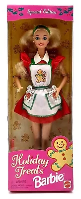 Buy 1997 Holiday Treats Christmas Barbie Doll / Special Edition, Mattel 17236, NrfB • 46.15£