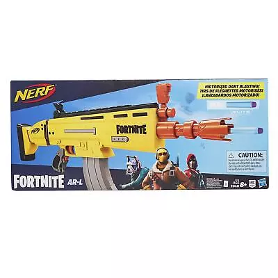 Buy Nerf Fortnite AR-L Motorised Nerf Elite Dart Blaster, Motorised Toy Blaster, 20 • 47.82£