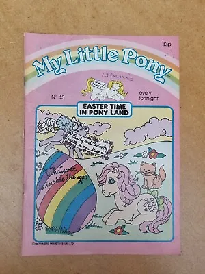 Buy Vintage UK My Little Pony G1 Comic Magazine Hasbro 1987 Issue 43 • 2.99£