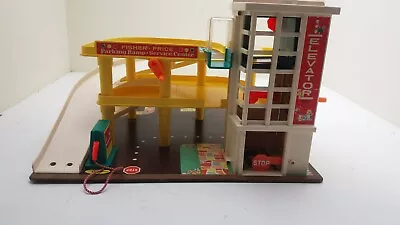 Buy Fisher Price Vintage Parking Ramp/Service Center Garage With Cars & Drivers • 39.99£