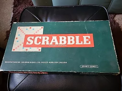Buy Spear’s Games Scrabble Board Game Original Vintage Classic 1955 • 2£