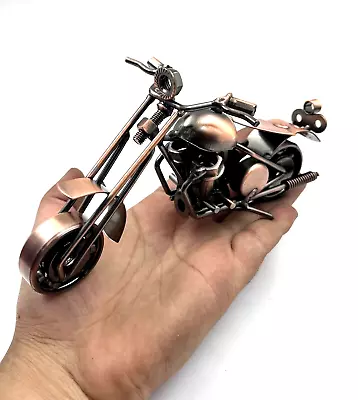 Buy Miniature 8  Model Metal Motorcycle, One-of-a-Kind, Retro Minibike, Motorcycle • 28.57£