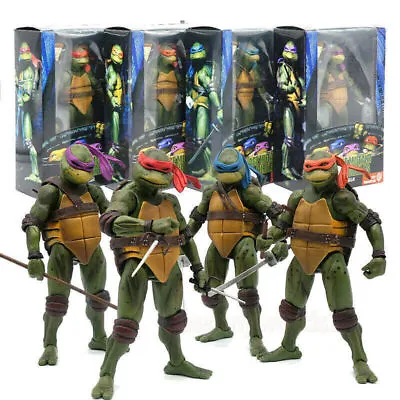 Buy NECA TMNT Teenage Mutant Ninja Turtles 1990s Movie 7  Action Figure Kid Toy 2024 • 56.39£