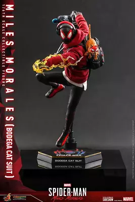 Buy Hot Toys Sideshow SpiderMan MORAL MILES 1/6 Figure Cat Suit Winery VGM50 • 342.58£