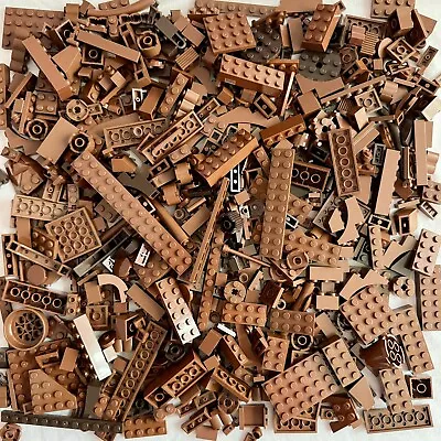 Buy LEGO 500g Bundle Reddish & Dark BROWN Bricks Plates Slopes Small Pieces Joblot • 10£