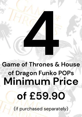 Buy Funko POP Mystery Box Random 4 Genuine Game Of Thrones Funko POP With Protectors • 39.99£