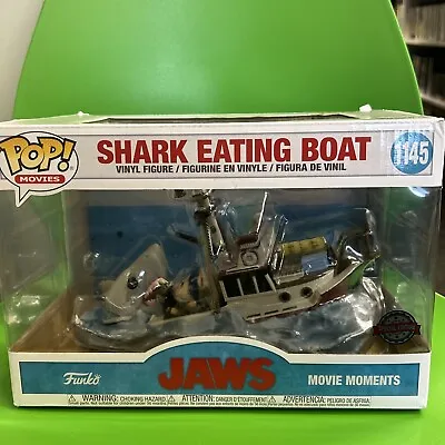 Buy Funko Pop Movie Moments Jaws Shark Eating Boat Vinyl Figure #1145 Boxed • 77.99£