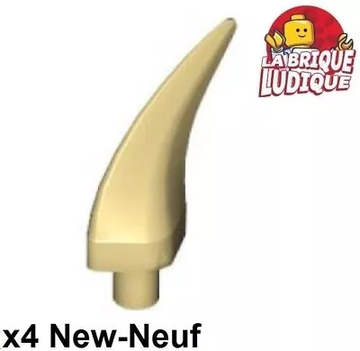 Buy LEGO 4x Horn Barb Large Claw (Claw Horn) Beige/Tan 87747 NEW • 1.54£