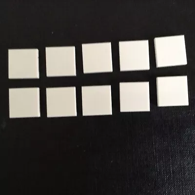 Buy Lego Lot Of 10 Smooth Flat White 2x2 Tiles -  Free P&P • 2.99£