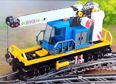 Buy New Genuine Lego City Train Cargo Freight Crane Wagon Trailer Railway From 60198 • 29.49£