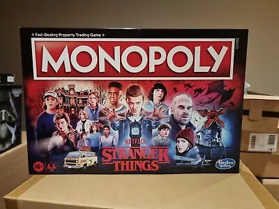Buy Hasbro Gaming Monopoly Netflix Stranger Things Edition Board Game Unused • 14.99£