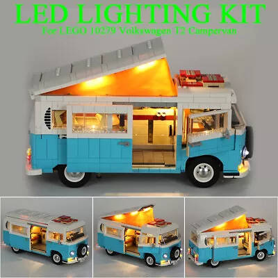 Buy LED Light Kit For LEGOs Volkswagen T2 Camper Van Creator 10279 Lights Only • 23.88£