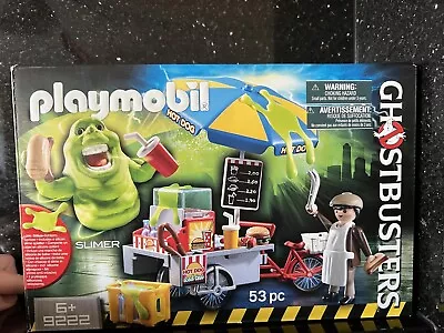 Buy PLAYMOBIL 9222 Ghostbusters Hot Dog Stand With Slimer Playset Rare Complete Box • 16.99£