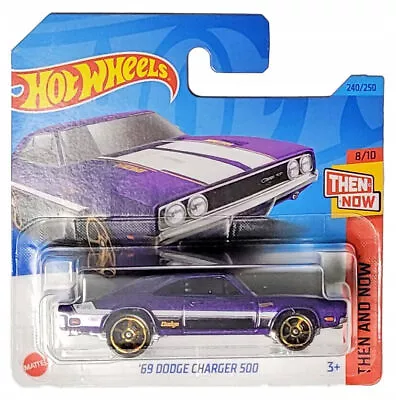 Buy 2023 HOT WHEELS '69 Dodge Charger 500 240/250 Then And Now 8/10 1:64 - HKJ46 • 3.69£