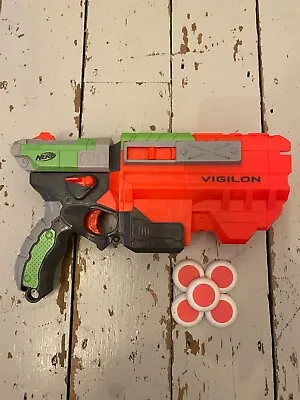 Buy Nerf Vigilon Vortex Blaster Toy Gun With Discs • 8£