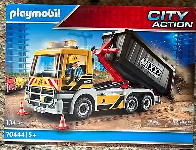 Buy Boxed Unopened Playmobil 70444 City Action Construction Truck Tilting Trailer • 31.99£