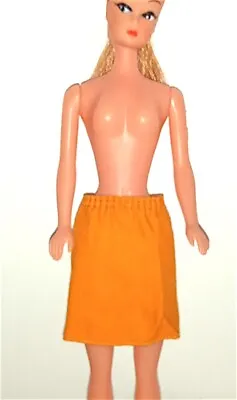 Buy BARBIE 60/70s - Cotton Orange Mini Skirt B703 • 8.24£