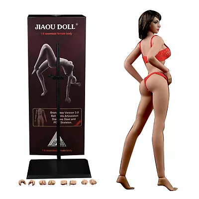 Buy 1/6 Seamless Medium Bust Female Body Girl Figure Doll Fit Phicen Hot Toys Suntan • 52.99£