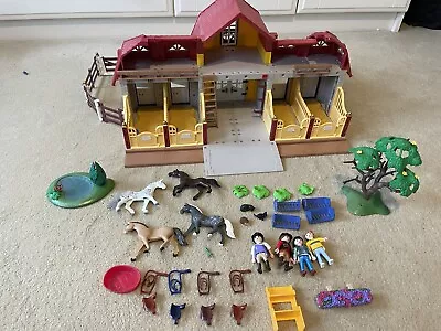 Buy Playmobil Stable And Horse Bundle • 25£