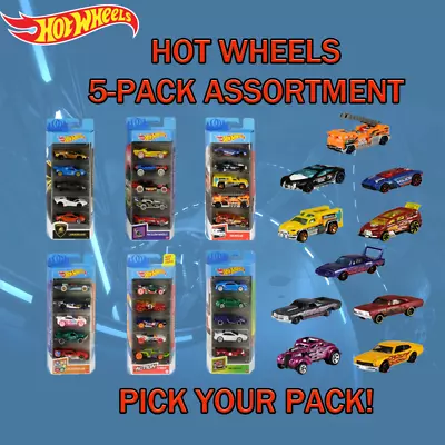 Buy Hot Wheels 5 Car Pack Pick Your Pack Brand New & Sealed • 12.95£