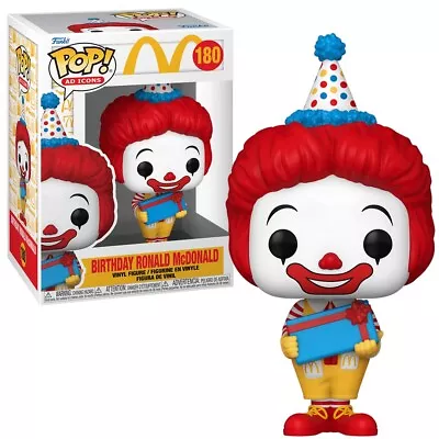 Buy Funko POP! Ad-Icons Ronald McDonald Birthday McDonalds #180 Vinyl Figure New • 15.99£