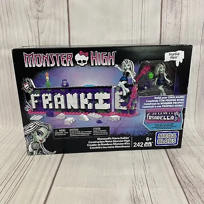 Buy Mega Bloks MONSTER HIGH Frankie Stein Ghoul Monsterific Name Builder 242 Pcs NEW • 23.68£