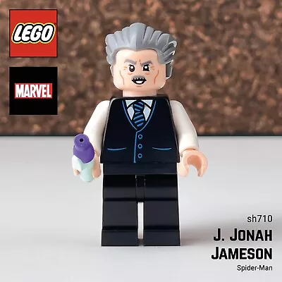 Buy LEGO J. Jonah Jameson Sh710 Marvel Spider-Man Minifigure • 14.38£