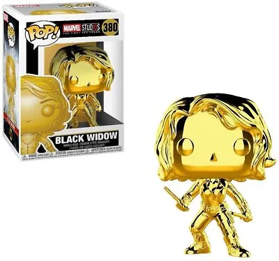 Buy Marvel Studios 10th Anniversary: Black Widow Gold Chrome Funko Pop! Vinyl • 16.99£