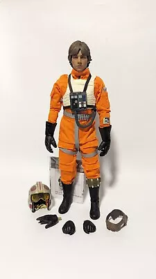Buy STAR WARS Sideshow Luke Skywalker 1/6 Figure X-Wing Red Five Pilot EPIV ANH • 179.99£