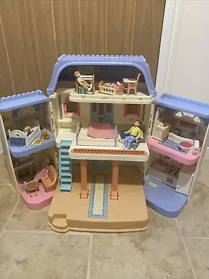 Buy Vintage 90’s Fisher Price My Loving Family Dream Dolls House Furniture Family • 74.99£