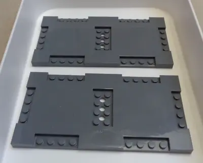 Buy LEGO 73675 City Spare Road Plate 8X16X2/3 Extending Plate Dark Stone Grey X2 • 3.99£