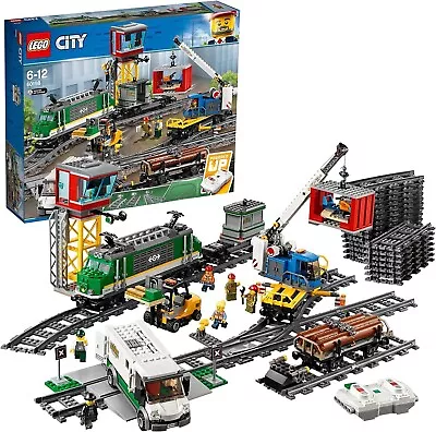 Buy LEGO CITY #60198 CARGO TRAIN SET Battery Powered - Bluetooth Controlled Loco NEW • 137.97£