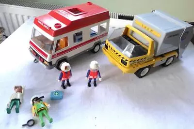 Buy 2 Playmobil Service Vehicles - Incomplete - Bin Lorry & Ambulance • 4.99£