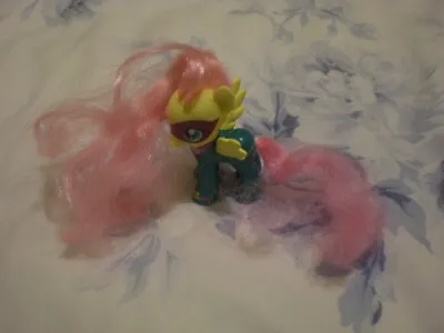 Buy My Little Pony MLP G4 Fluttershy Saddle Rager Power Pony Approx 8cm Tall • 1.79£